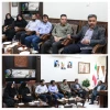 دیدار نوروزی ریاست دانشگاه به همکراه همکاران. مرکز. با فرماندار رفسنجان 2