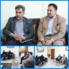 دیدار نوروزی ریاست دانشگاه. به همراه.همکاران مرکز با رییس شورای شهر رفسنجان 2